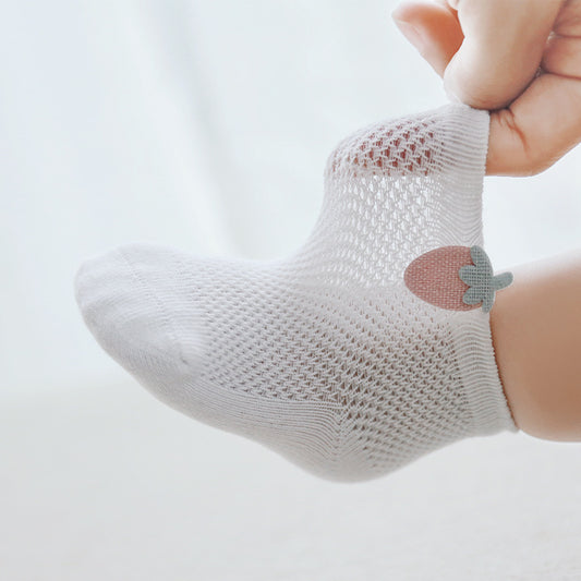 Mesh Newborn Baby Summer Socks (3 Pairs)