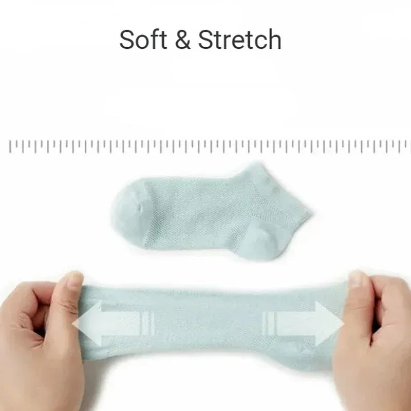 Baby Summer Mesh Cotton Ankle Socks (3 Pairs)