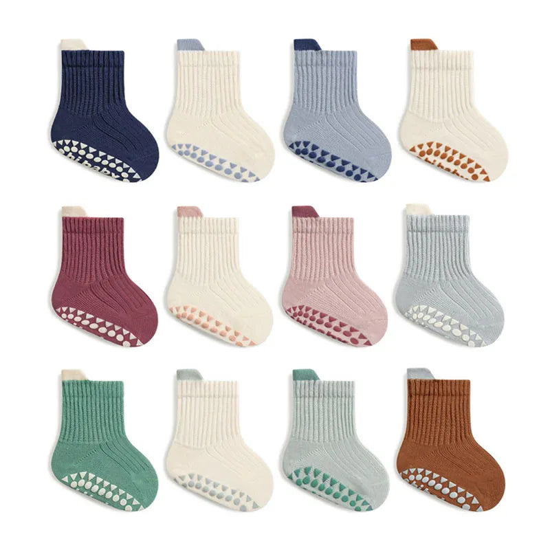 Baby's First Breathable Grip Socks (3 Pairs)