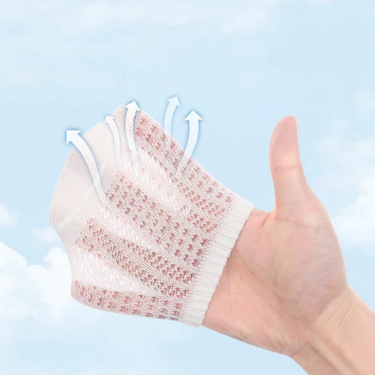 Baby Summer Mesh Cotton Grip Socks (4 Pairs)