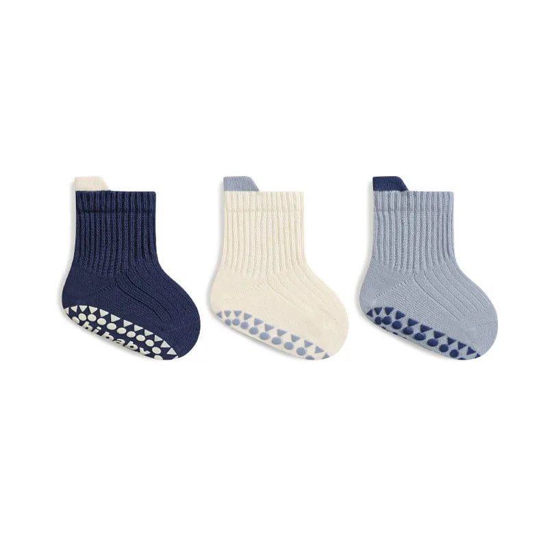 Baby's First Breathable Grip Socks (3 Pairs)