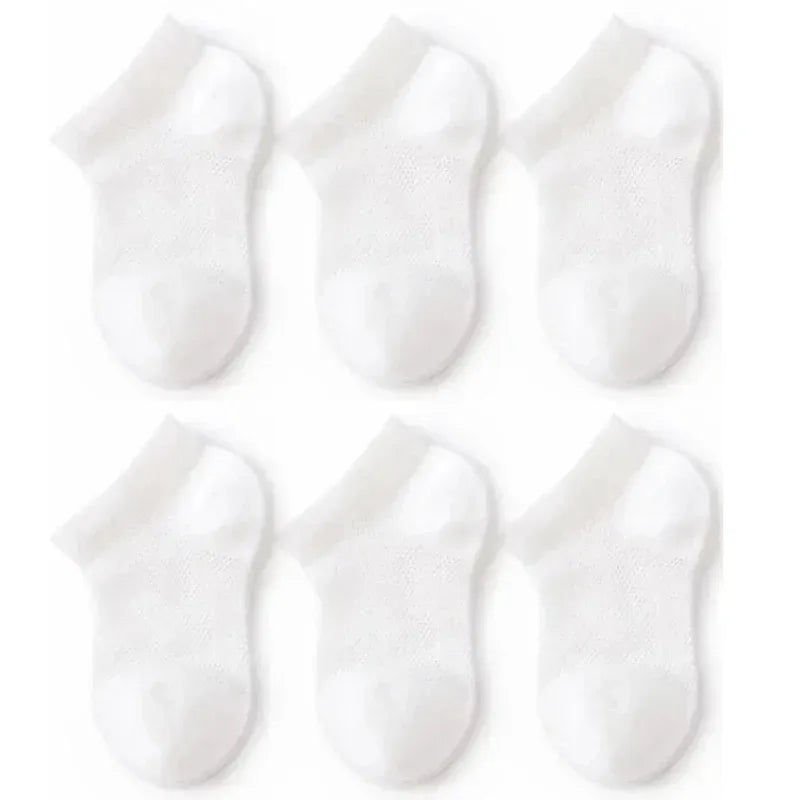 Baby Summer Mesh Cotton Ankle Socks (3 Pairs)