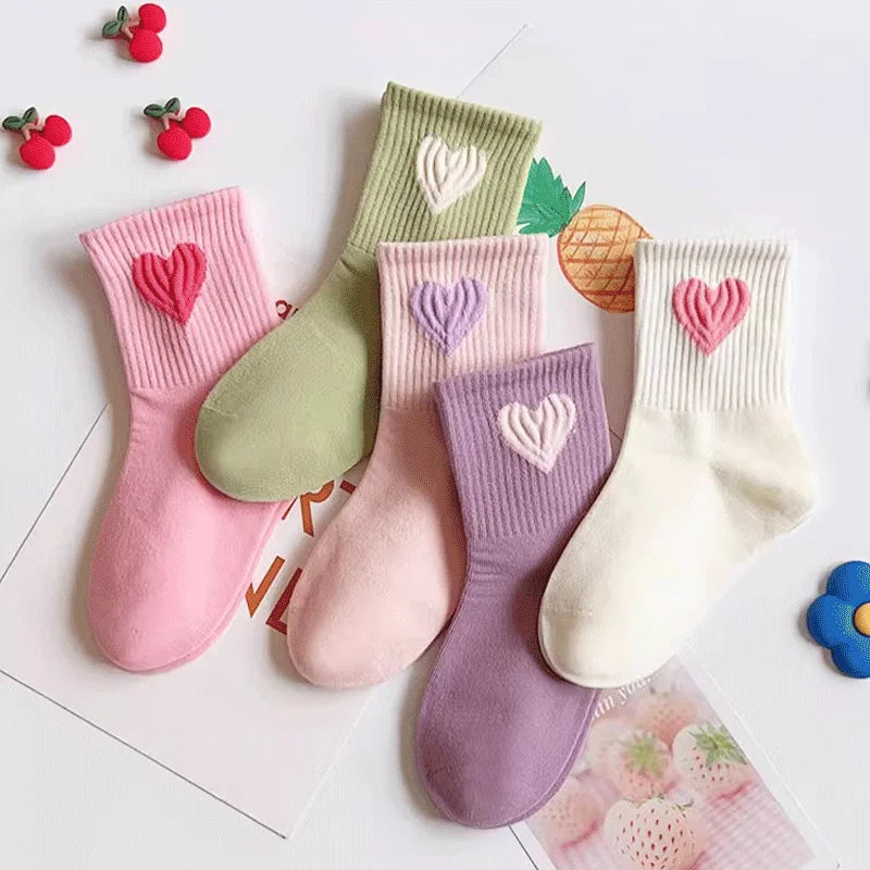 Baby & Kids Colorful Crew Socks (5 Pairs)