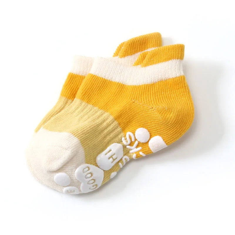 Baby & Toddler's Casual Cotton Grip Socks (5 Pairs)