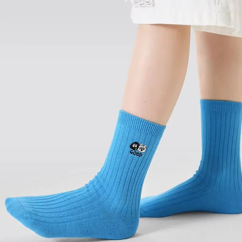 Kids Active Sporty Cotton Crew Socks (4 Pairs)