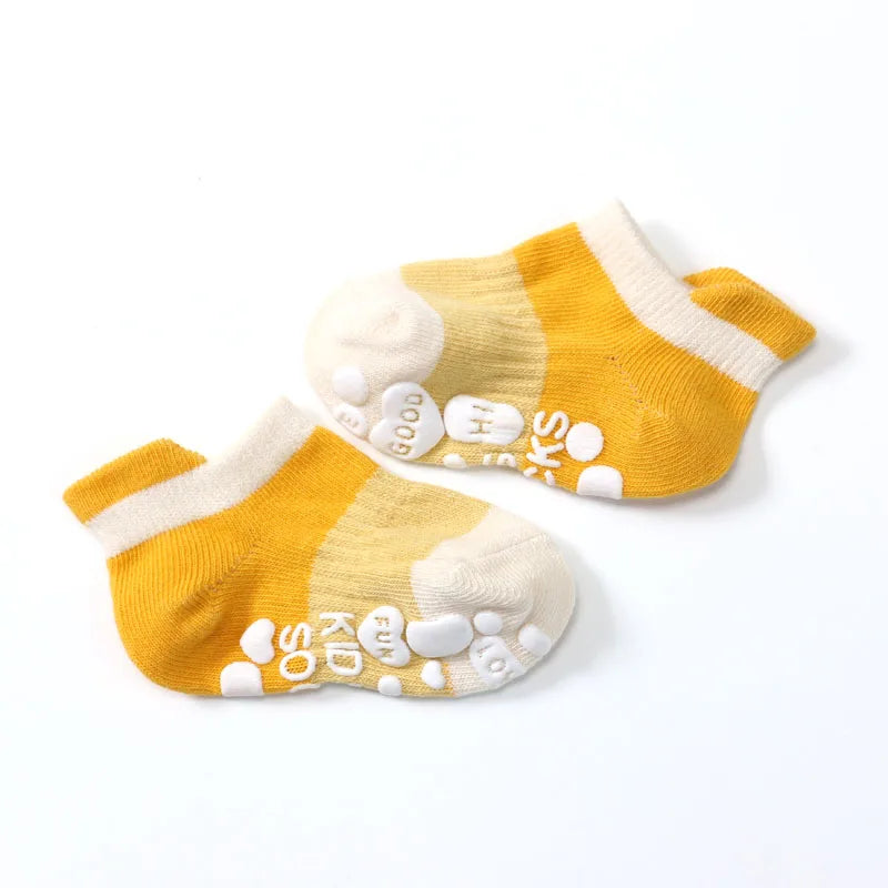 Baby & Toddler's Casual Cotton Grip Socks (5 Pairs)