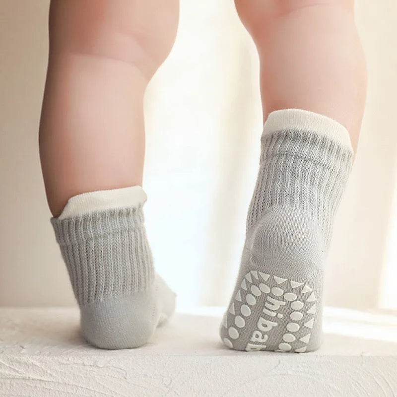 Baby's First Breathable Grip Socks (3 Pairs)