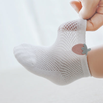 Mesh Newborn Baby Summer Socks (3 Pairs)