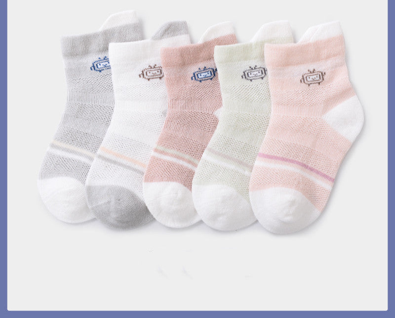 Breathable Baby Summer Socks (6 Pairs)