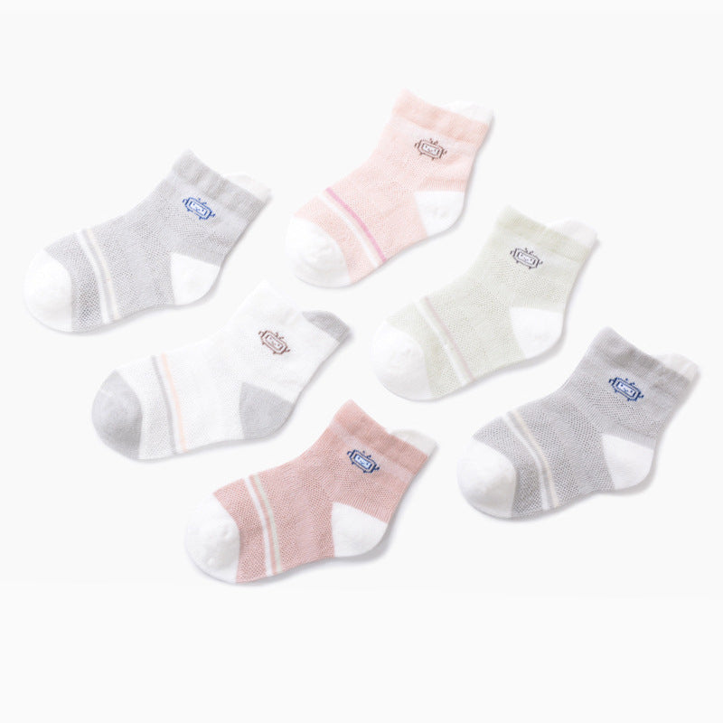 Breathable Baby Summer Socks (6 Pairs)