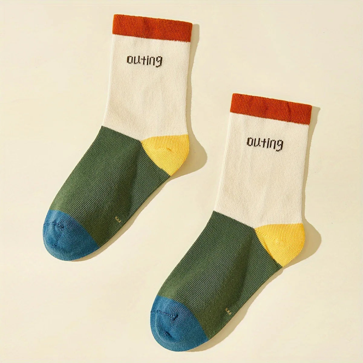 Baby & Kids Vibrant Cotton Crew Socks (5 Pairs)