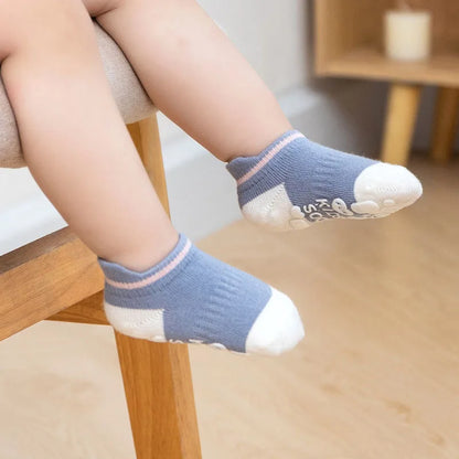 Baby & Toddler's Casual Cotton Grip Socks (5 Pairs)