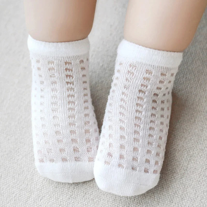 Baby Summer Mesh Cotton Socks (4 Pairs)