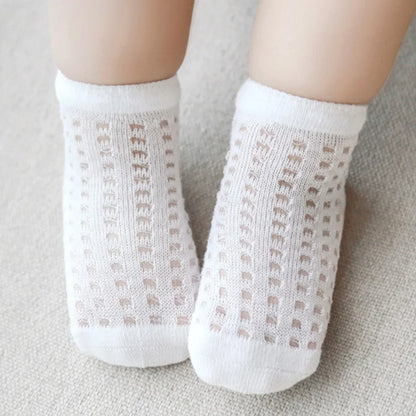 Baby Summer Mesh Cotton Socks (4 Pairs)